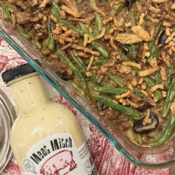 Thumbnail for article: Green Bean Casserole with Meat Mitch White Sauce