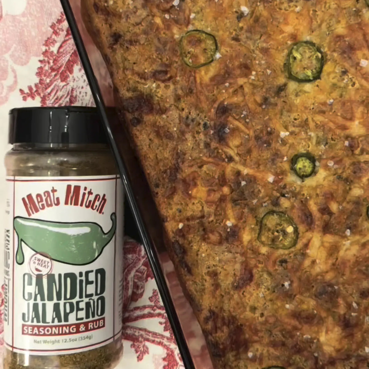 Candied Jalapeño Cornbread Casserole