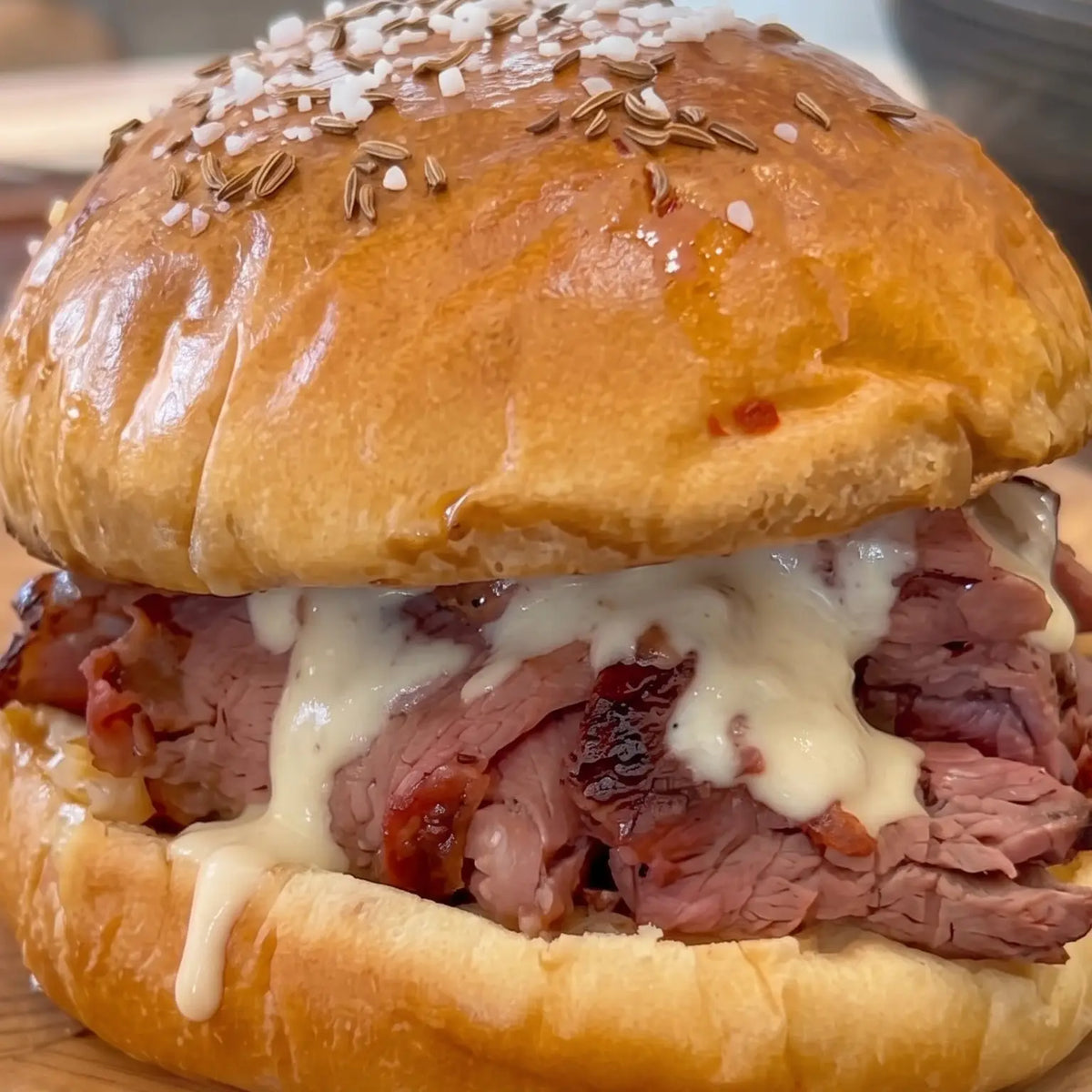 Prime Rib Beef on Weck