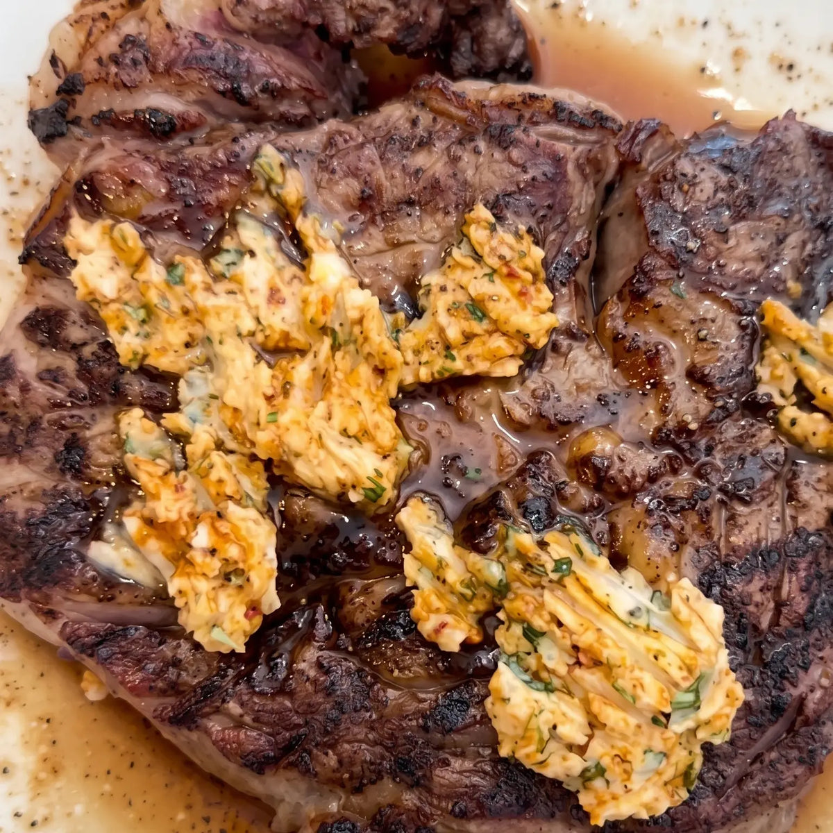 Steer Season Ribeye with WHOMP! Compound Butter