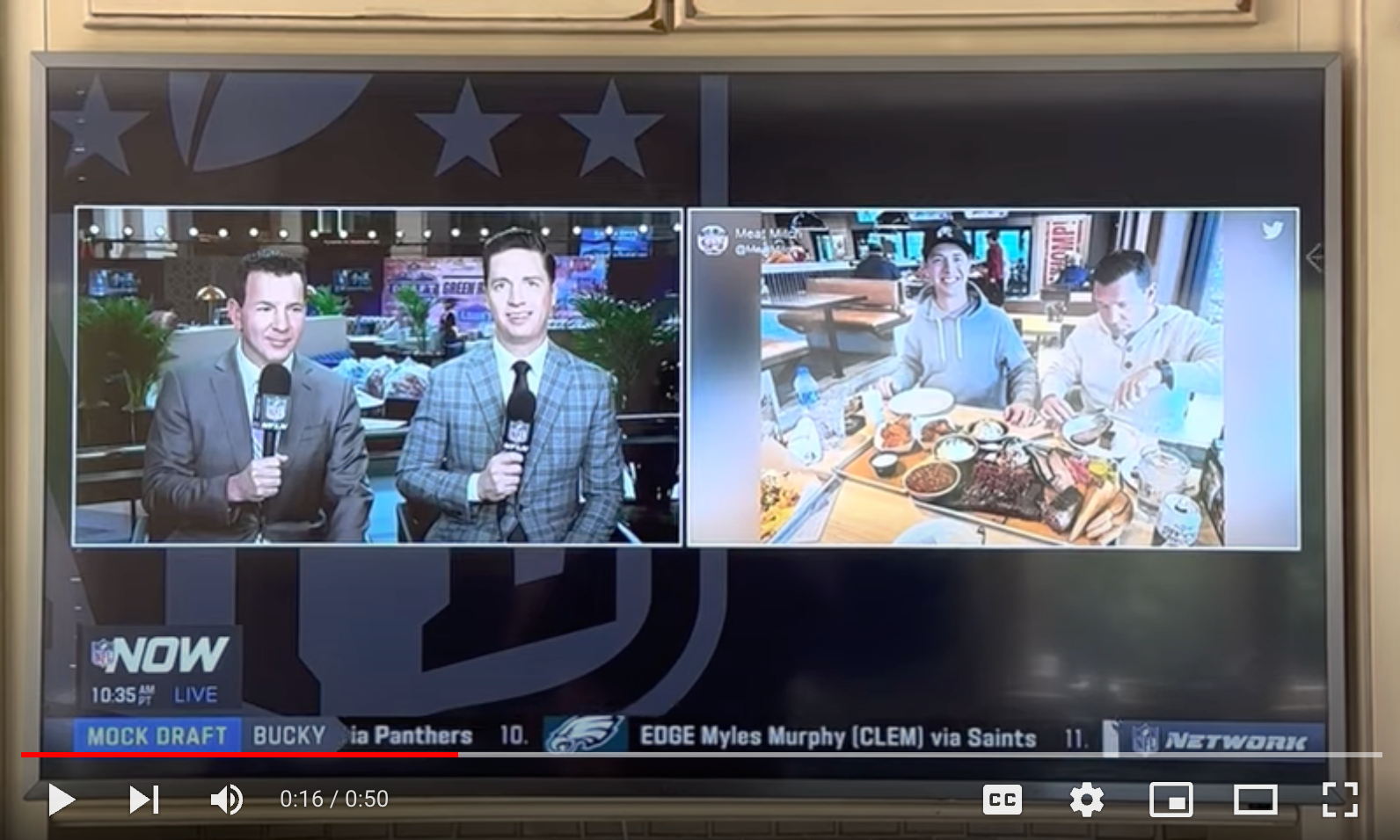 The NFL Network visits Meat Mitch's Leawood Location during Draft Week!