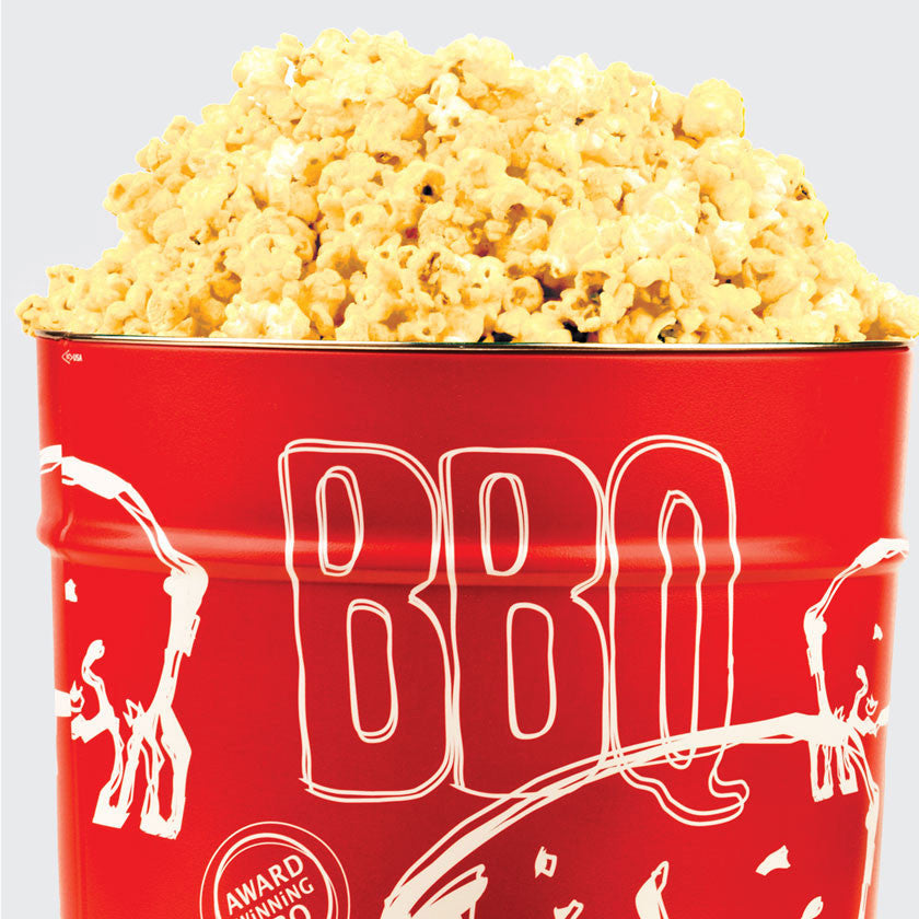 Buy Popcorn - metal bucket of seasoned popcorn.